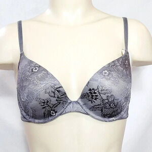 40D Maidenform Self Expressions Custom Lift UW Bra‎ Gray NWT